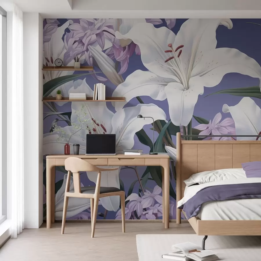 wall murals Љиљани у сумрак w05310