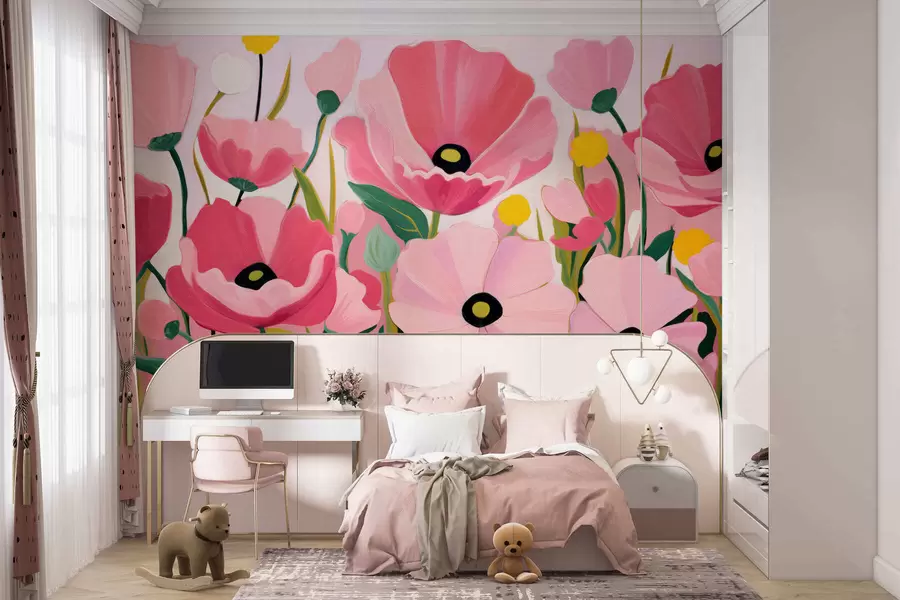wall murals Сукулентни макови w05316