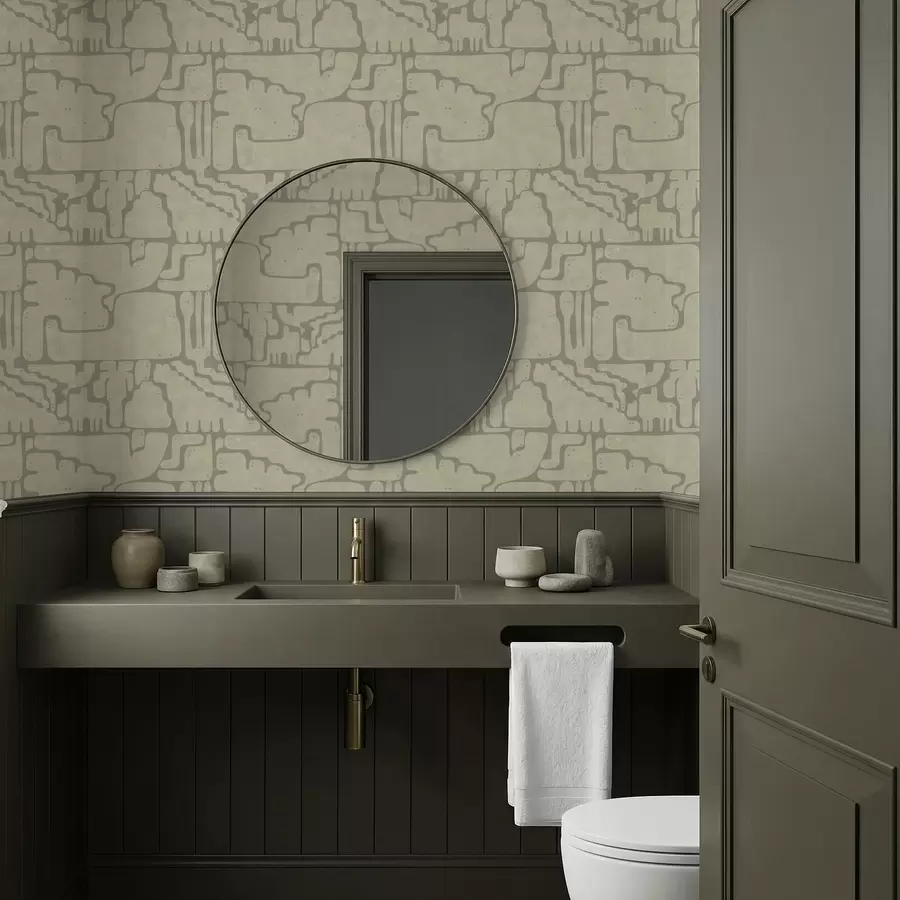 wall murals Светли апстрактни узорак са меким облицима a01122v2