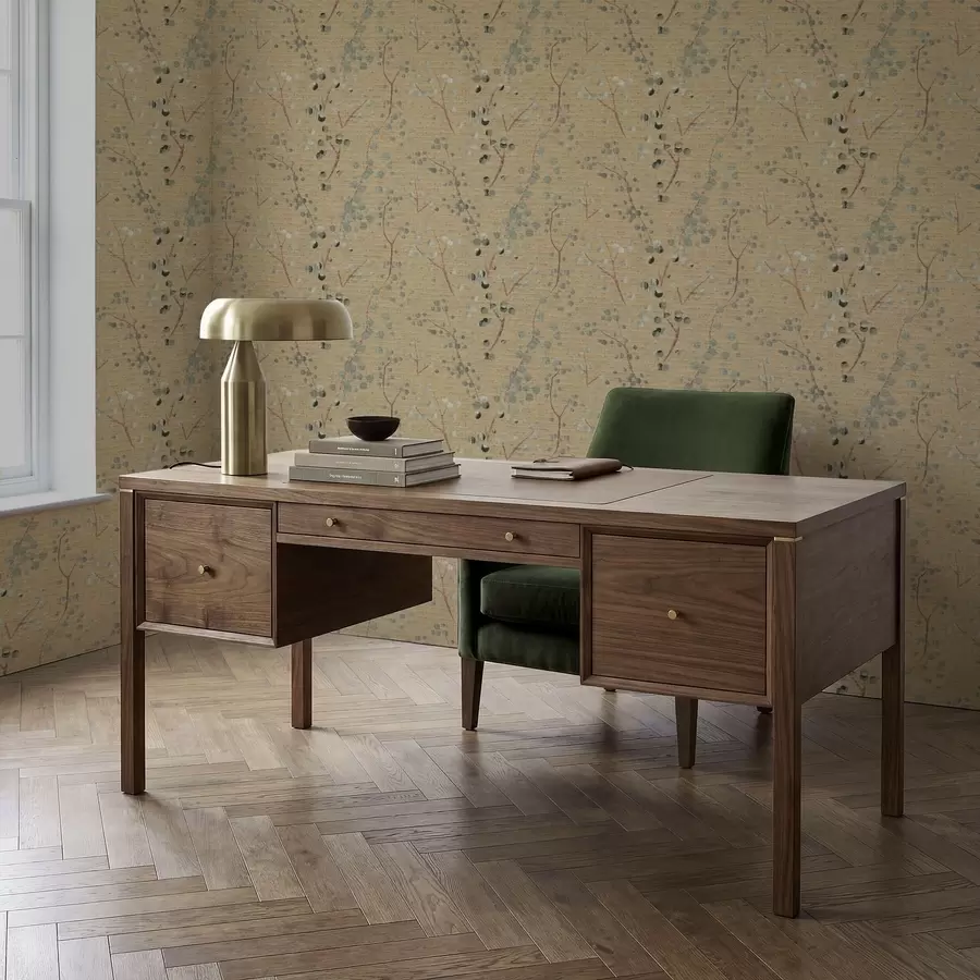 wall murals Апстрактни ботанички узорак са круговима a01126