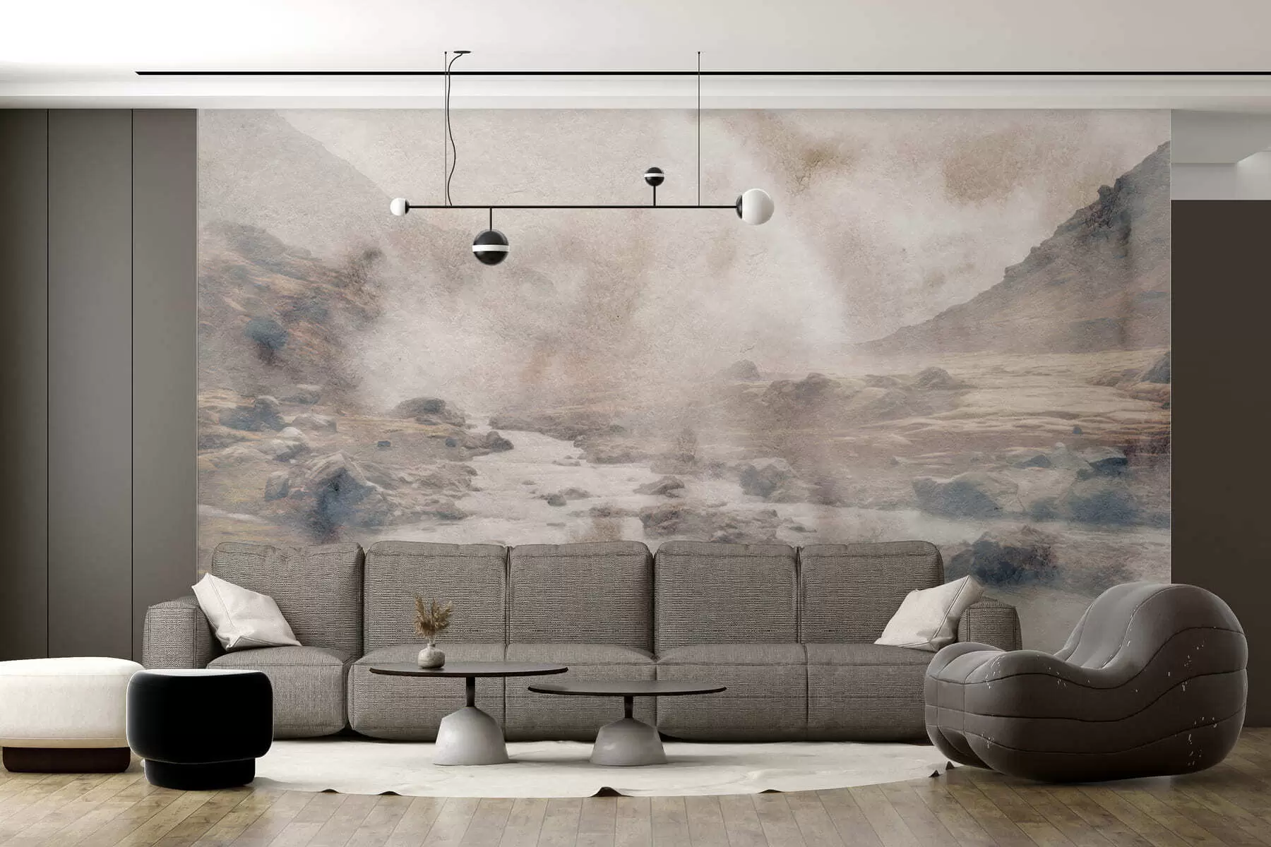 wall murals Долина тихе магле w05363