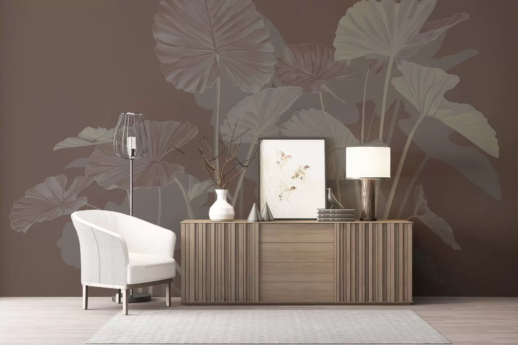 wall murals Башта осликаних лотоса w05364v2