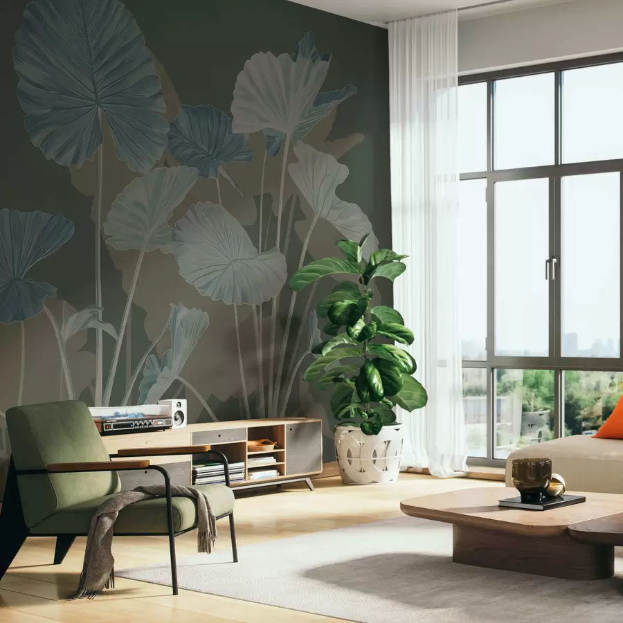 wall murals Башта осликаних лотоса w05364v3