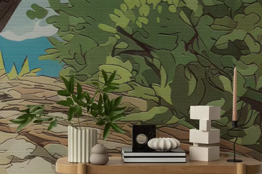 wall murals Величанствено мозаично дрво w05368