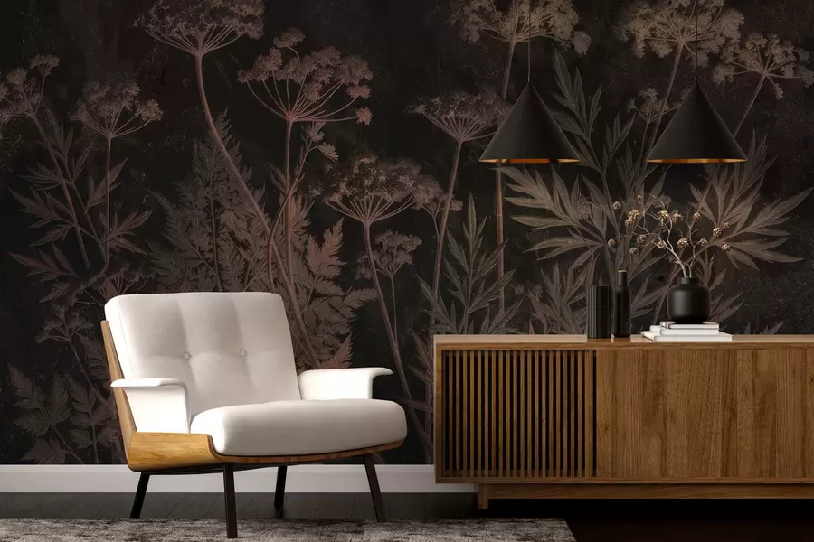 wall murals Испреплетано вечно цвеће w05369v1