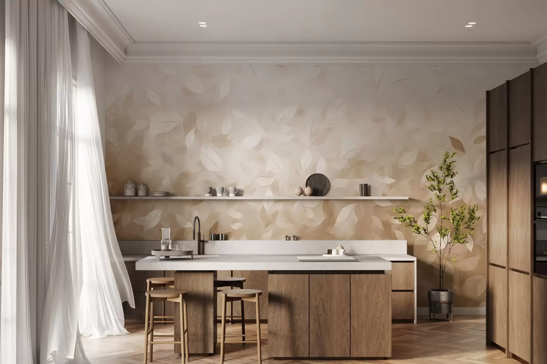 wall murals Лиснати шапат w05277