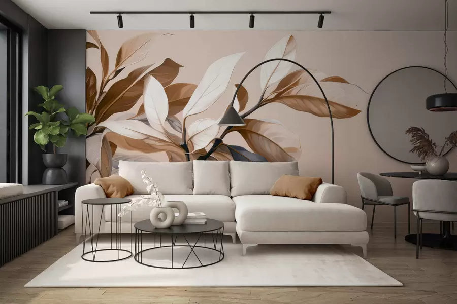 wall murals Елегантна грана фикуса w05315