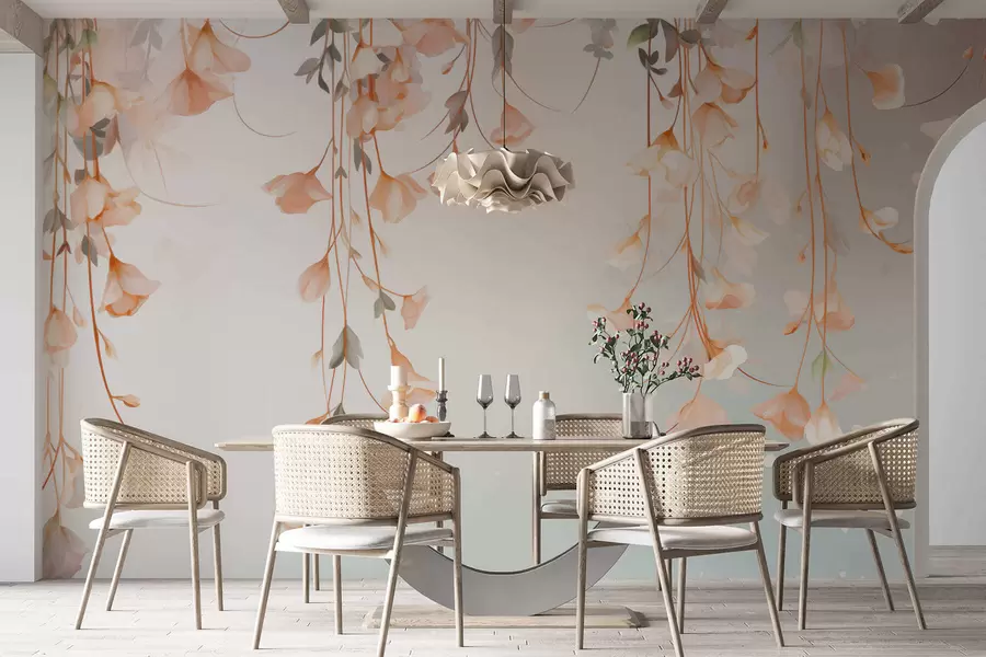 wall murals Висеће цветне гране w05344