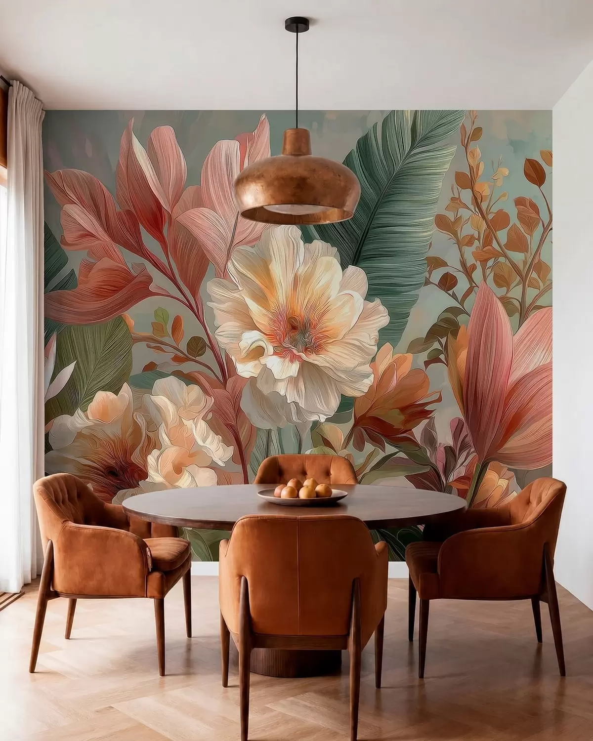 wall murals Krov koralnih cvjetova w05378