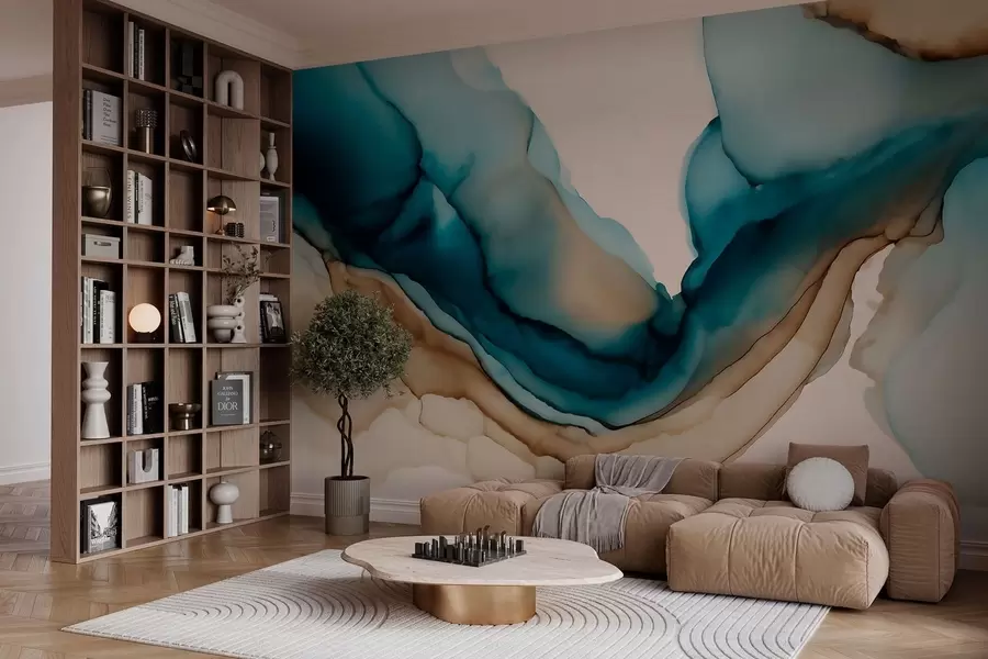 wall murals апстрактна текстура у стилу алкохолног мастила w05238