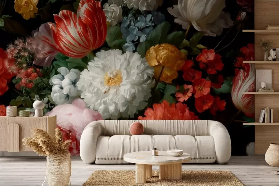 wall murals Луксузна цветна композиција пролећне баште w09676