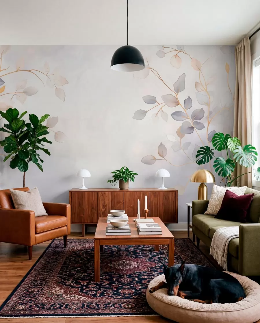 wall murals Pastelne grane u izmaglici w05296