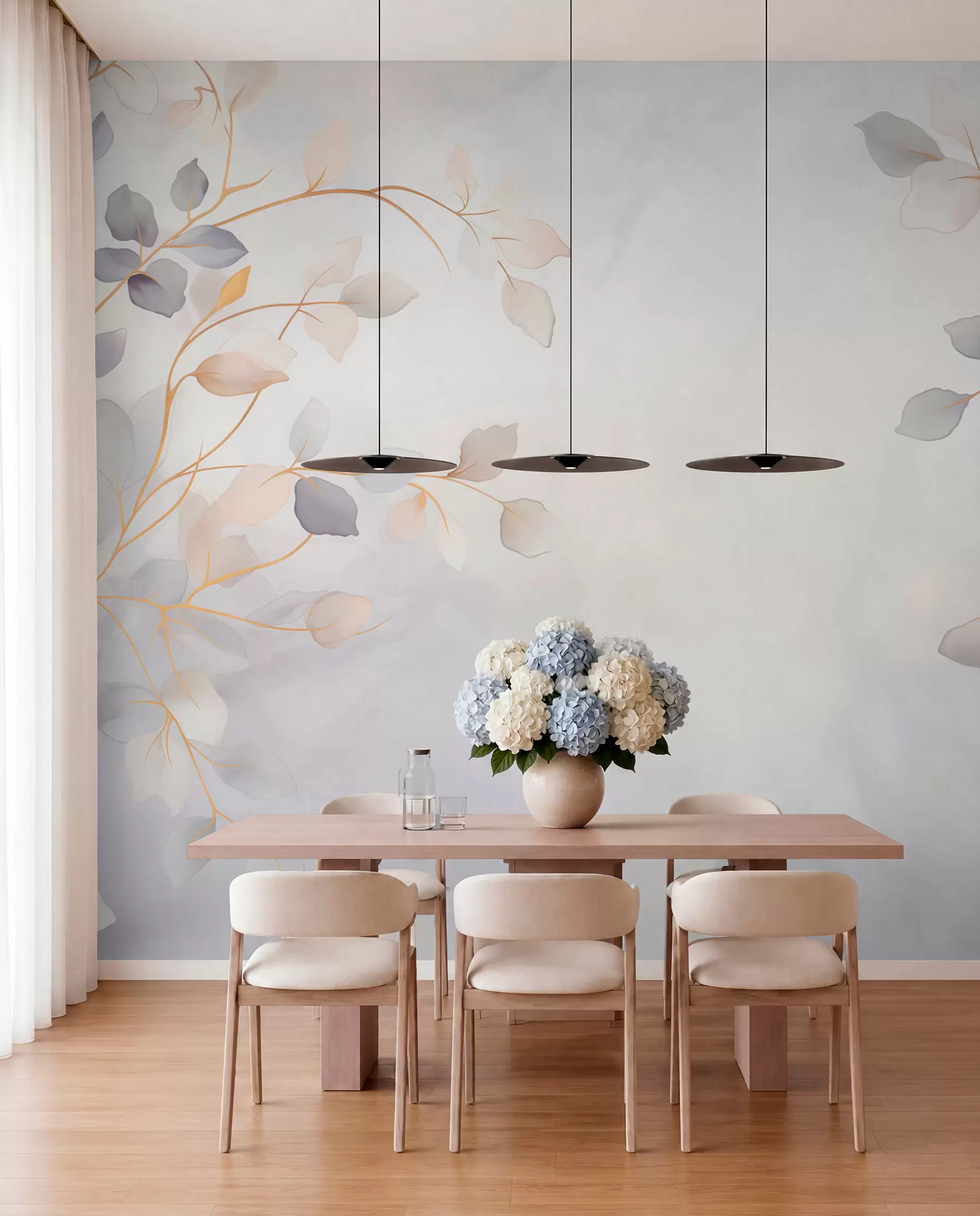 wall murals Pastelne grane u izmaglici w05296