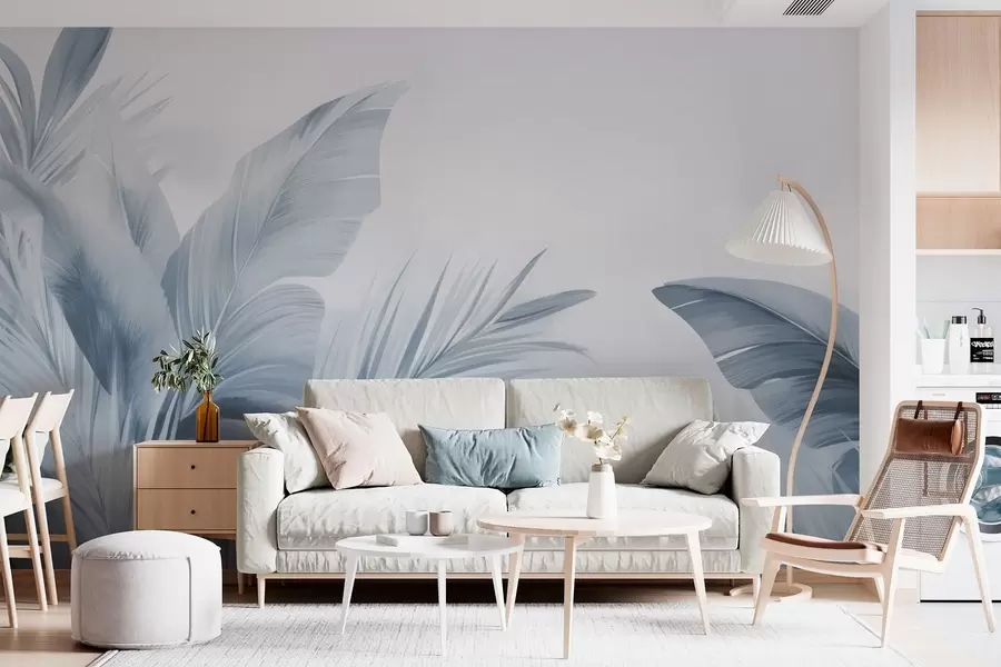wall murals Листови банане, дуги листови w05377v1