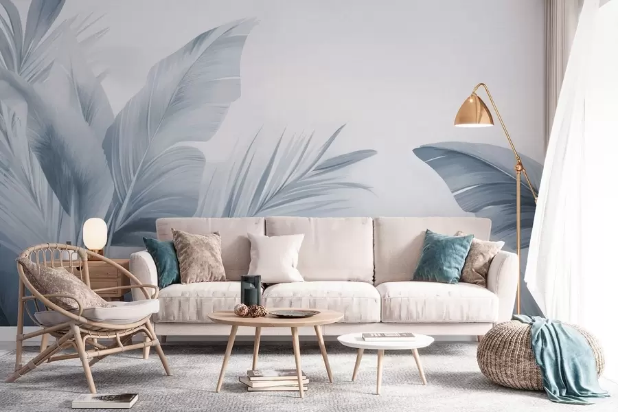 wall murals Листови банане, дуги листови w05377v1