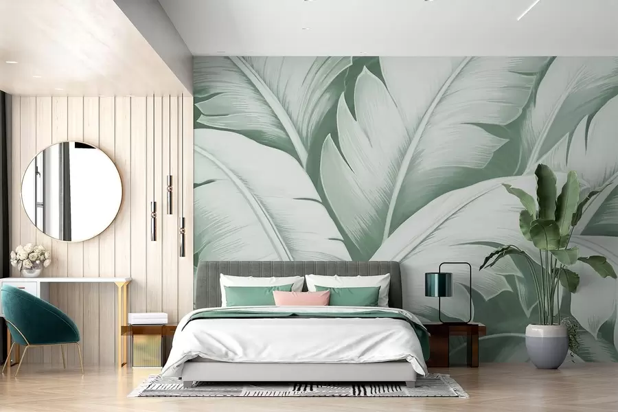 wall murals Велики листови банане w04991v3