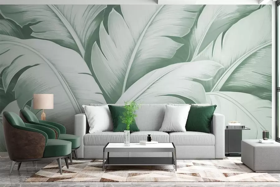 wall murals Велики листови банане w04991v3