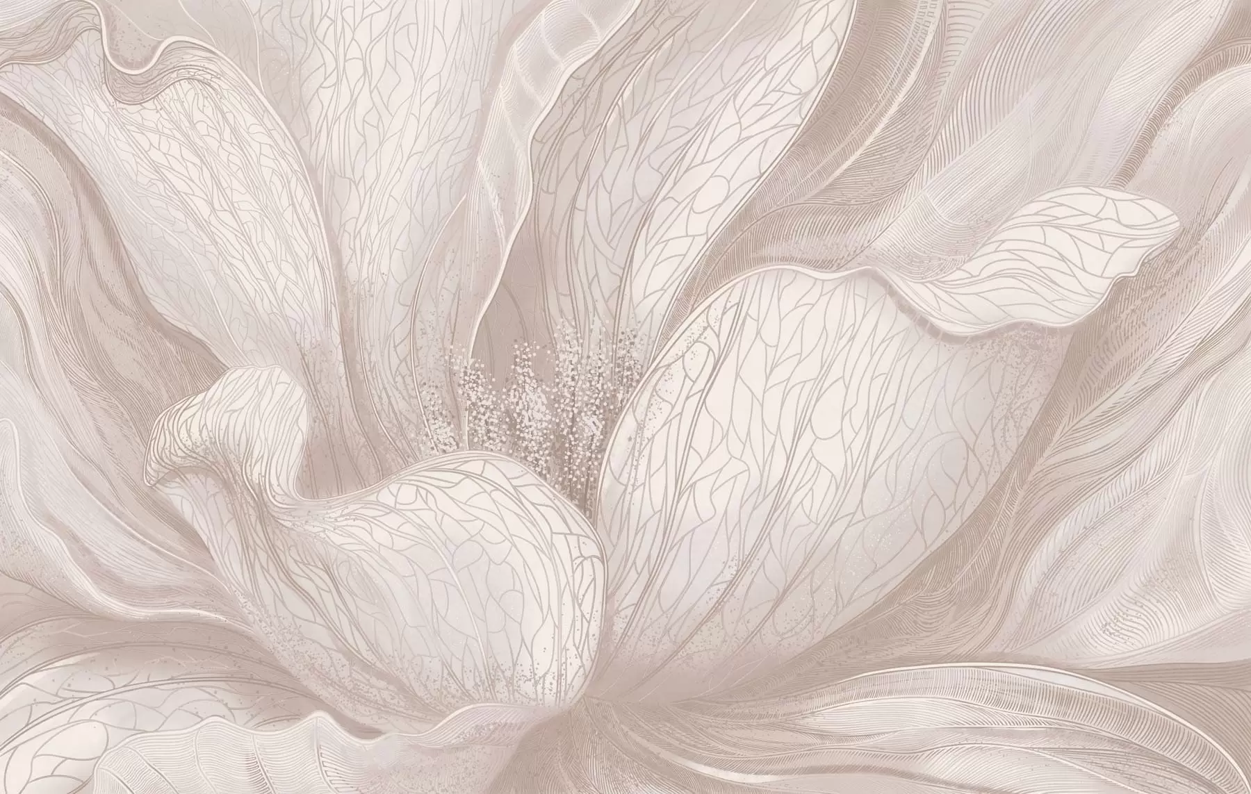 wall murals Апстрактни цвет у светлим беж тоновима w05119