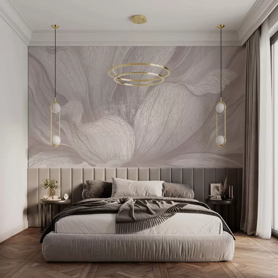 wall murals Светли апстрактни цвет са течним линијама w05119v3