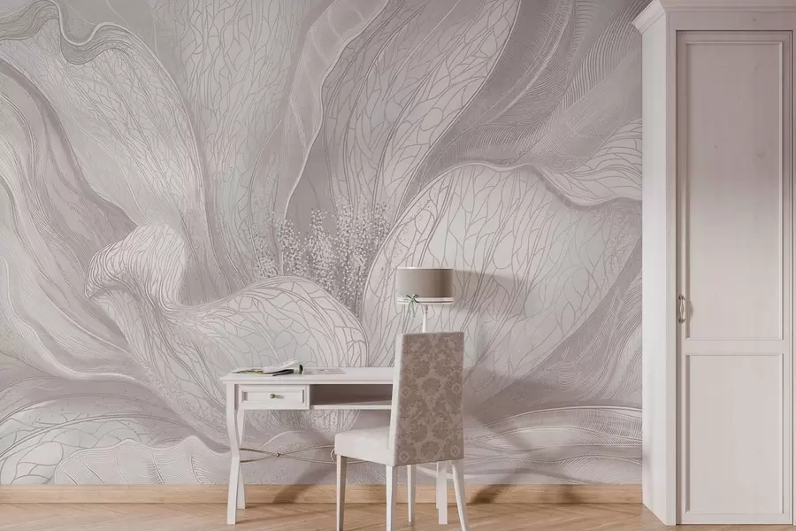 wall murals Светли апстрактни цвет са течним линијама w05119v3