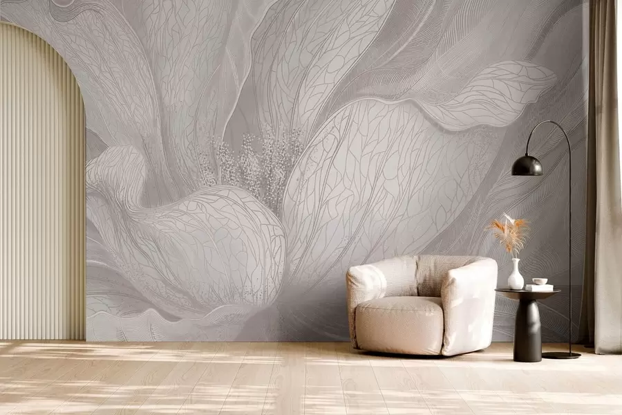 wall murals Светли апстрактни цвет са течним линијама w05119v3