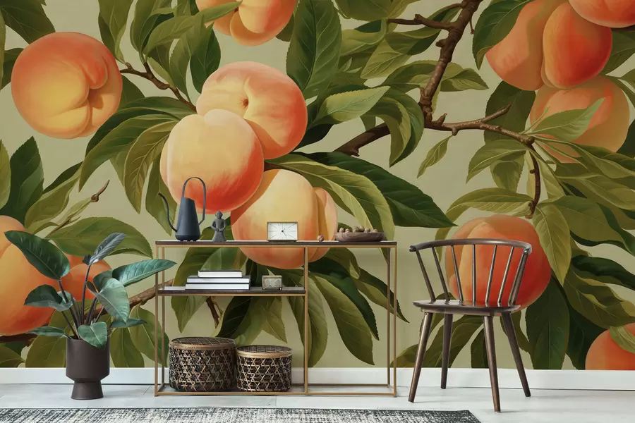 wall murals Зреле брескве на гранама w05444