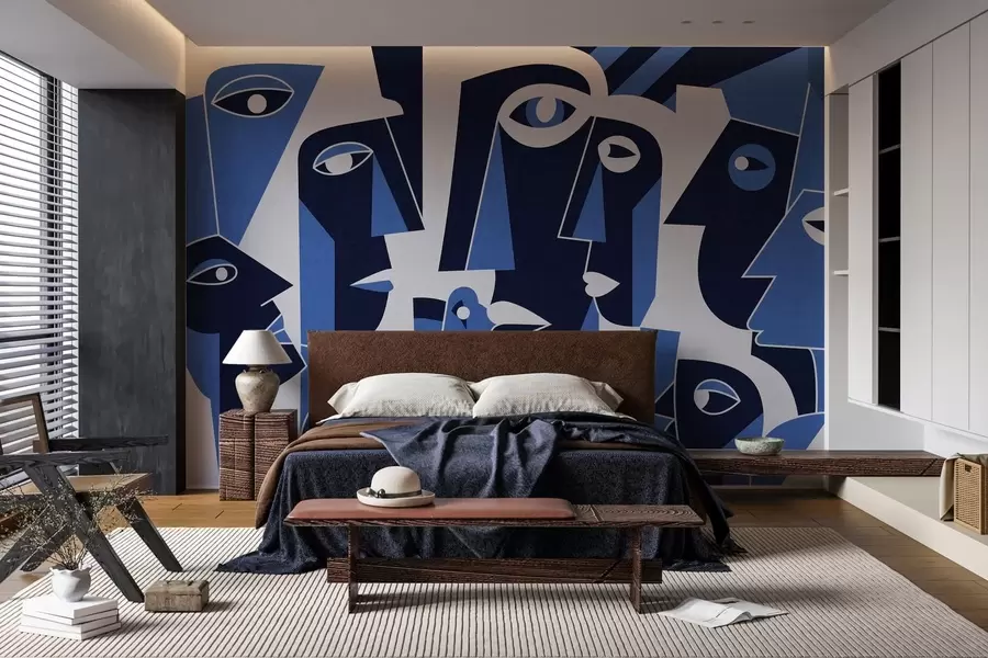 wall murals Лица у афричком стилу w05446v1