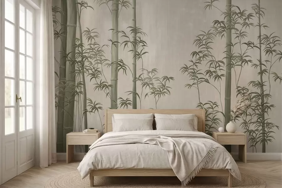 wall murals Светло зелени бамбус  w05120v1