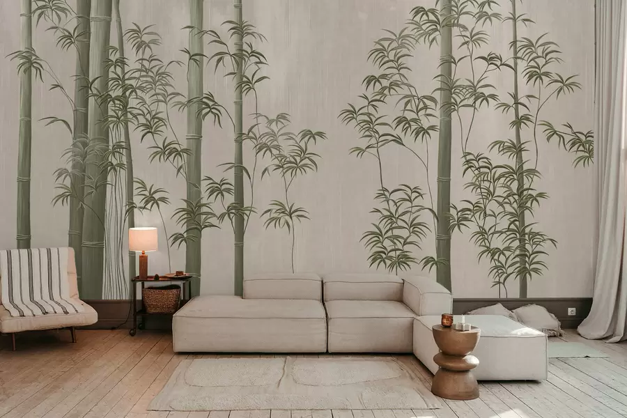 wall murals Светло зелени бамбус  w05120v1