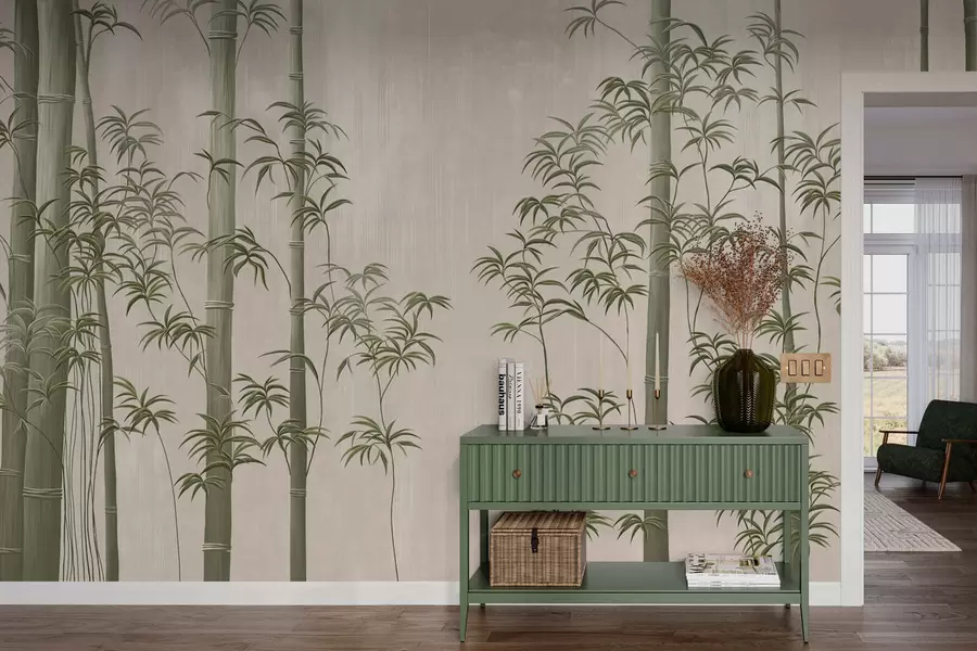 wall murals Светло зелени бамбус  w05120v1