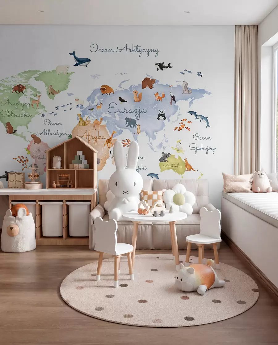 Fototapeta „Pastelni atlas na poljskom“, c00012pl