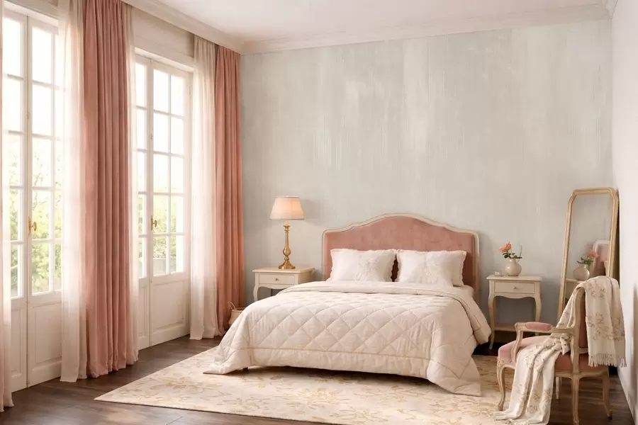 wall murals Светло беж позадина са суптилном вертикалном текстуром w05121