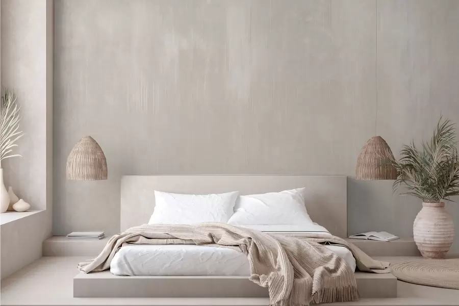 wall murals Светло беж позадина са суптилном вертикалном текстуром w05121