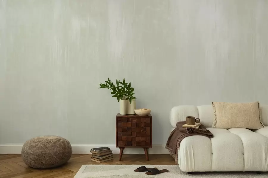 wall murals Бледо зелена позадина са светлом вертикалном текстуром w05121v3