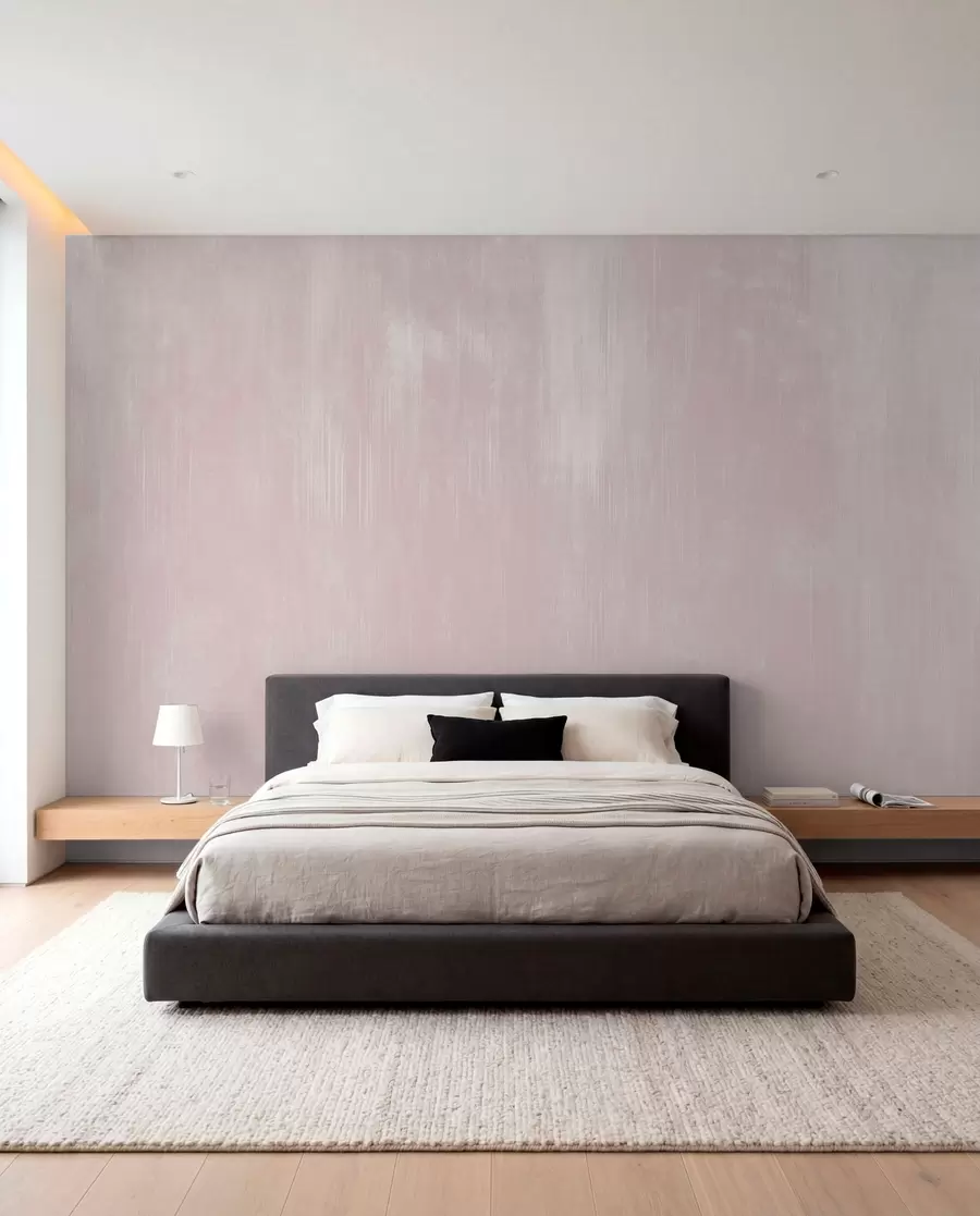 wall murals Мекана ружичаста позадина са деликатном вертикалном текстуром w05121v2