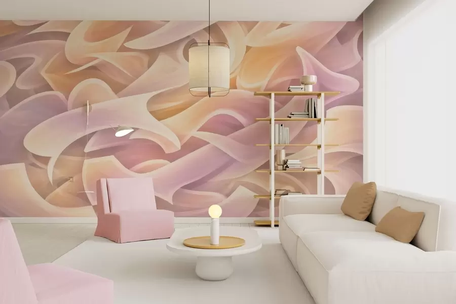 wall murals Преплитање апстрактних линија w05450