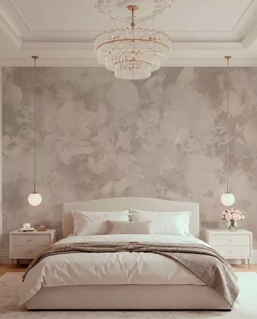 wall murals Kredasti potezi u boji pijeska w05160