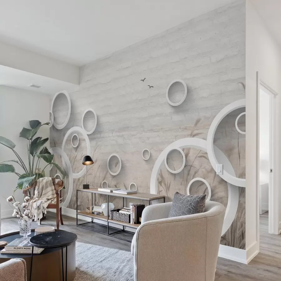 wall murals Апстрактни кругови w09781