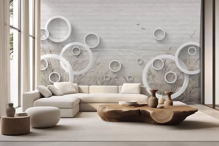 wall murals Апстрактни кругови w09781