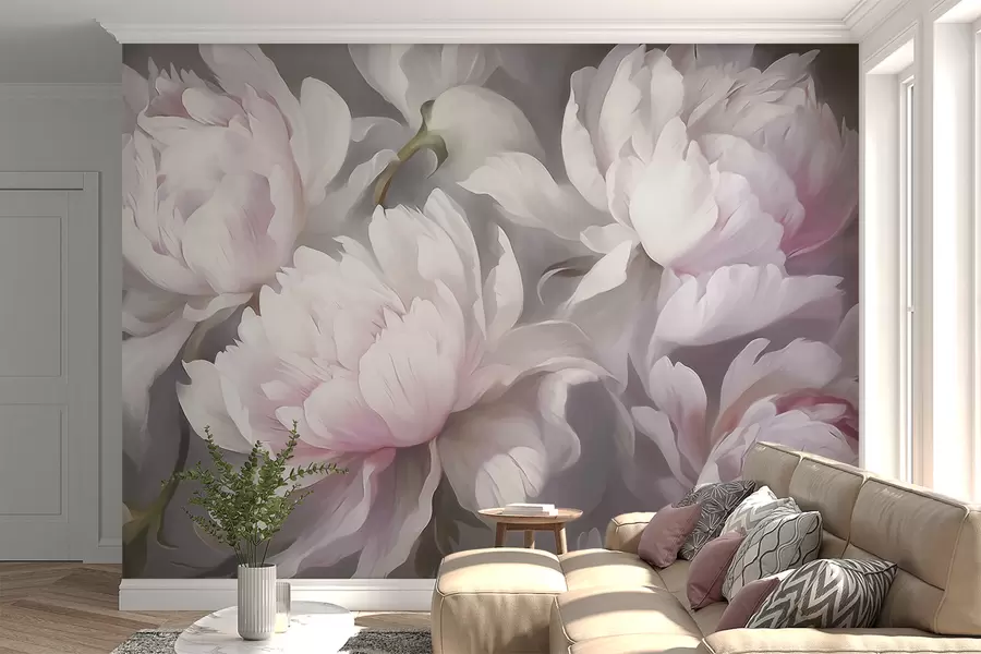 wall murals Пастелно цвеће w09760