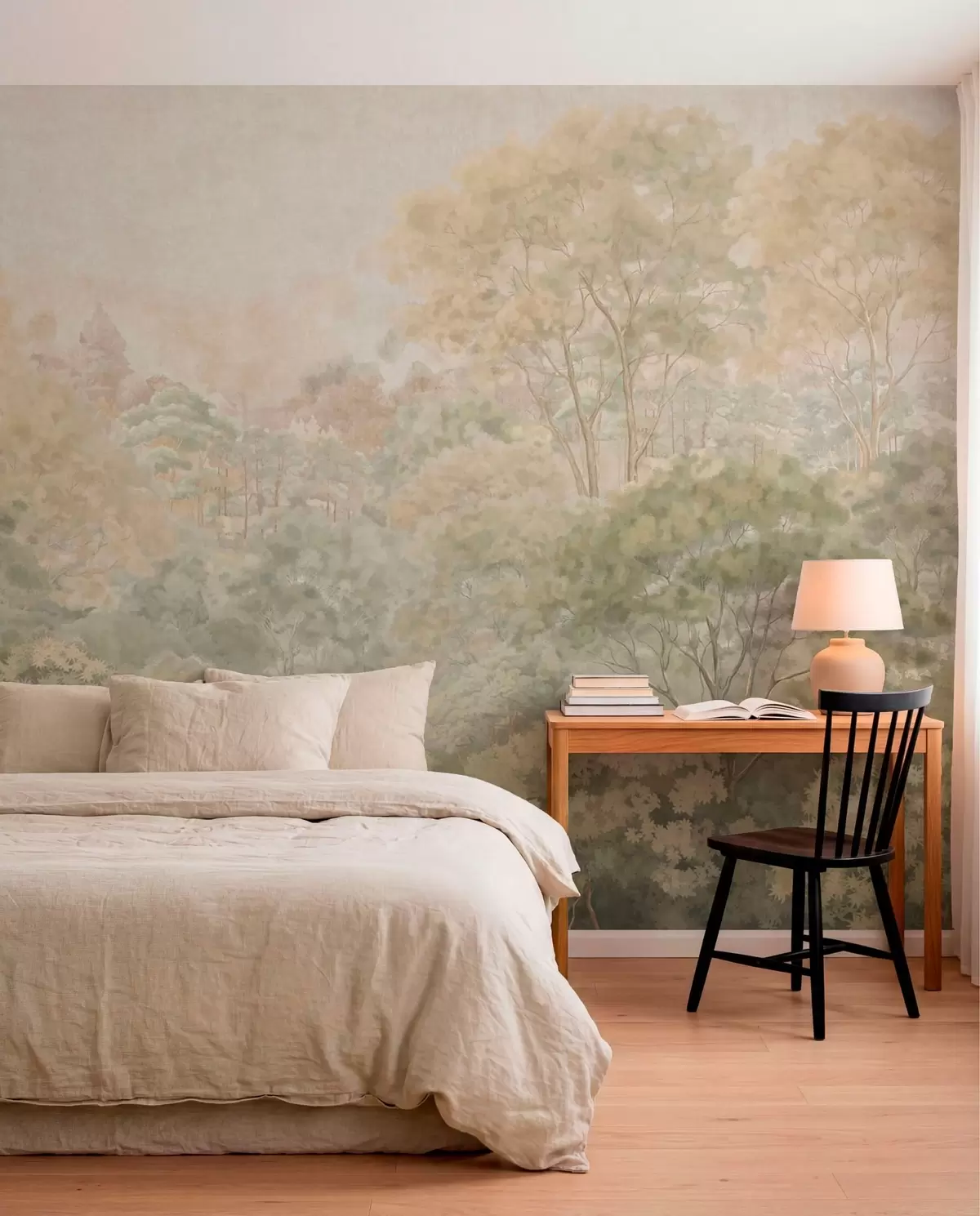wall murals Šuma u maslinastim tonovima w05433
