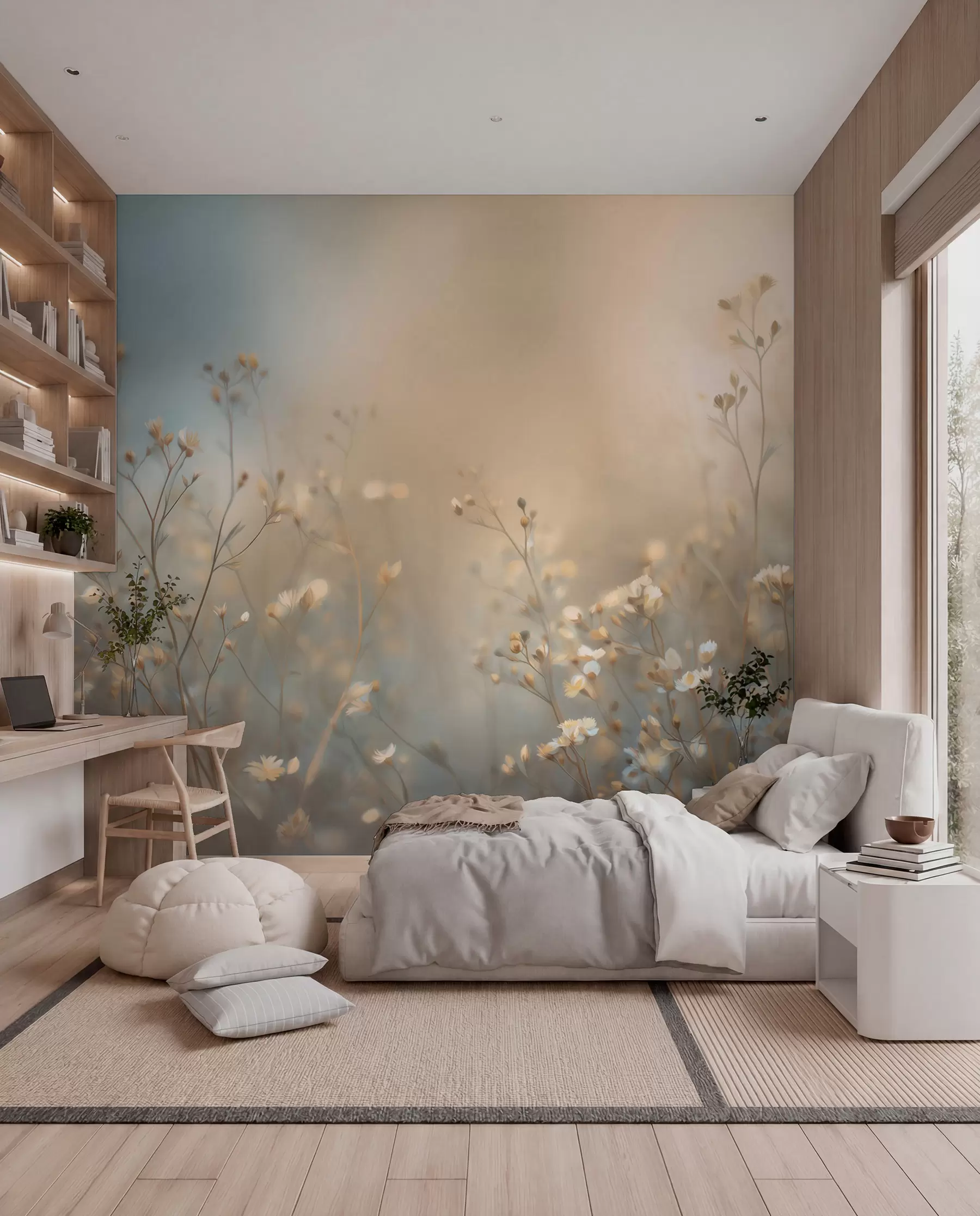 wall murals Livadske stabljike na suncu w05386