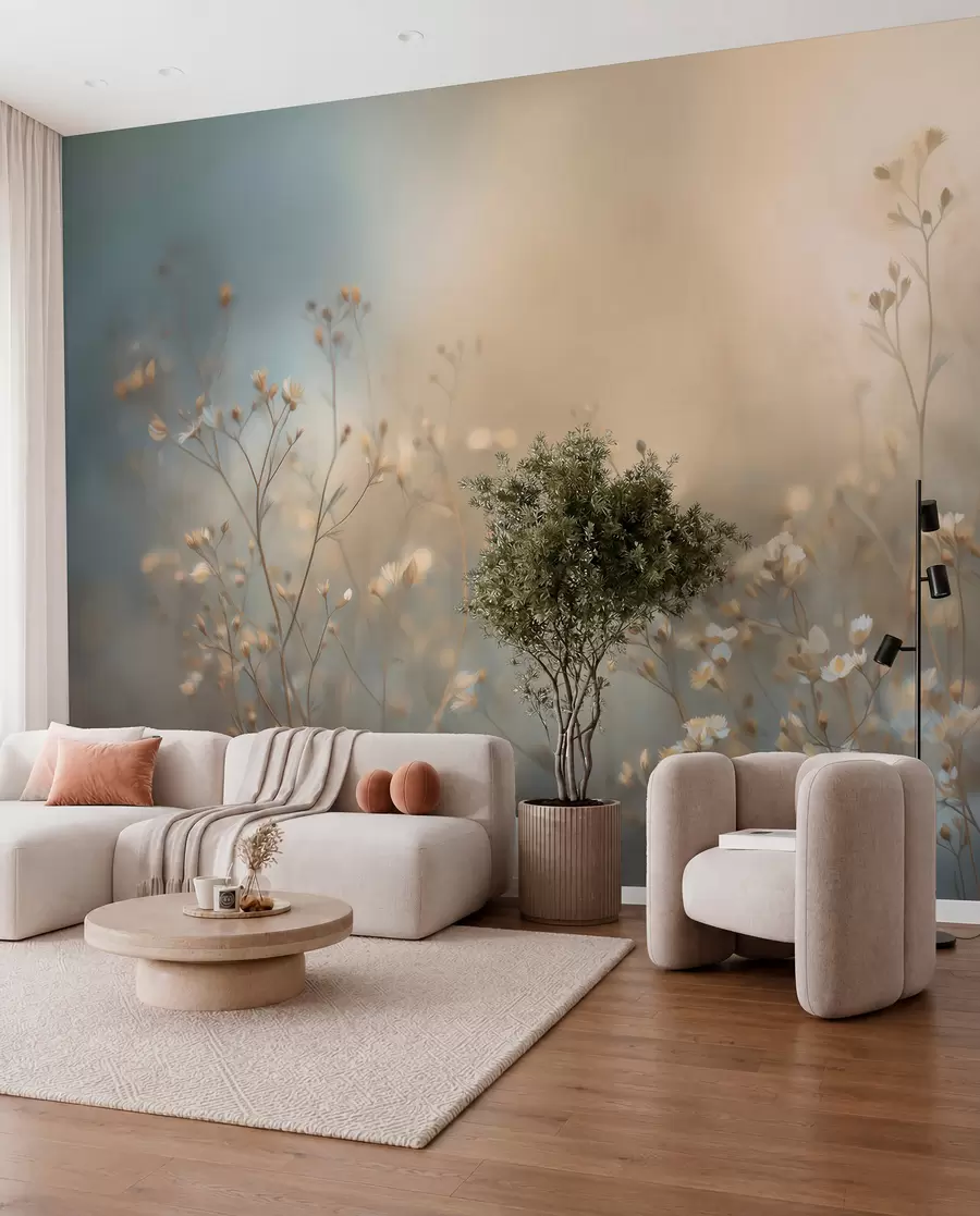 wall murals Livadske stabljike na suncu w05386