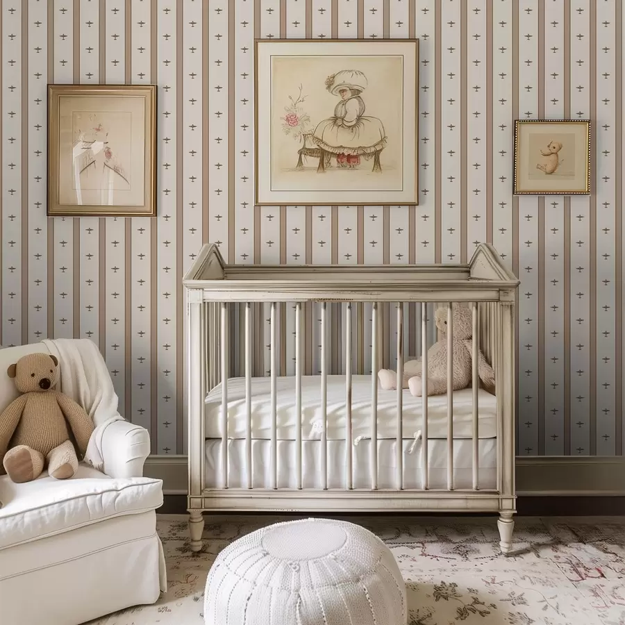 wall murals Мали авиони у пругама на смеђој позадини a01171v2