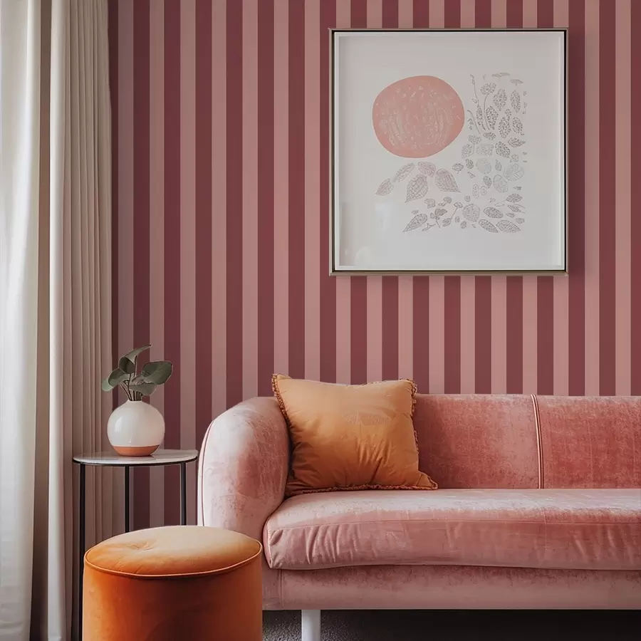wall murals Ружичасте и светле вертикалне пруге a01179v3
