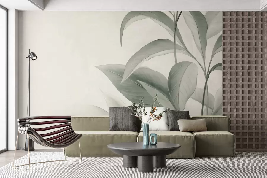 wall murals Листови нежне текстуре w05453