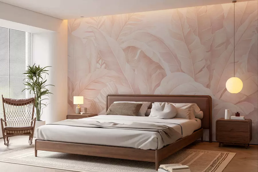 wall murals Винтажно тропско лишће w05518v2