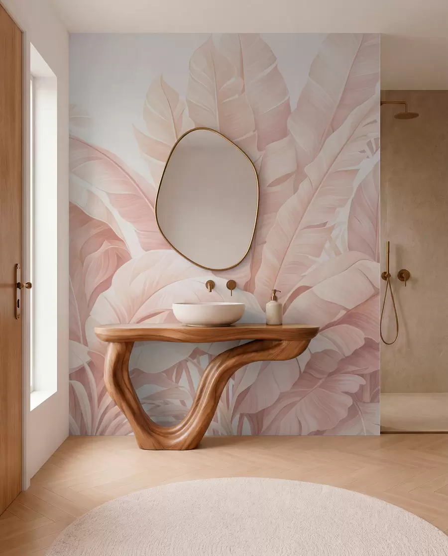 wall murals Винтажно тропско лишће w05518v2