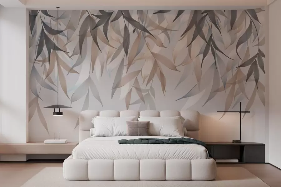 wall murals Висећи дуги листови w05523