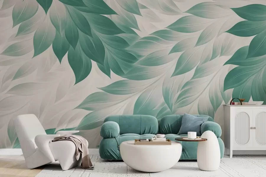 wall murals Оштро апстрактно лишће w05531